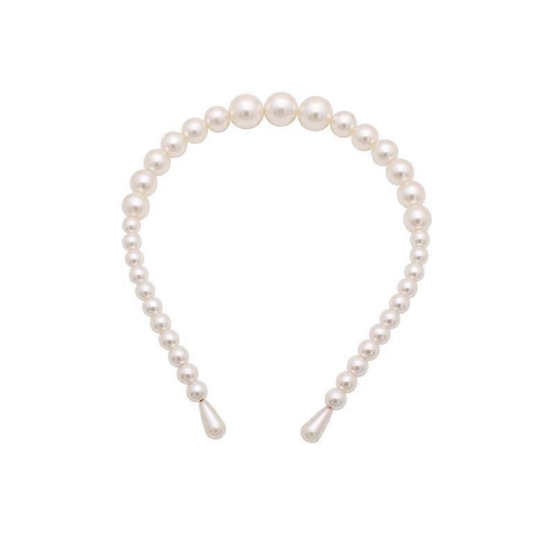 Wedding Padded Pearls Silver Headband