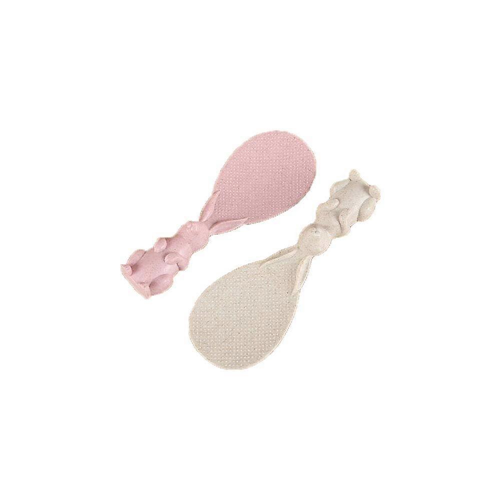 2PCS Creative Rabbit Non-Stick Rice Spoon Cartoon Vertical Rice Spoon