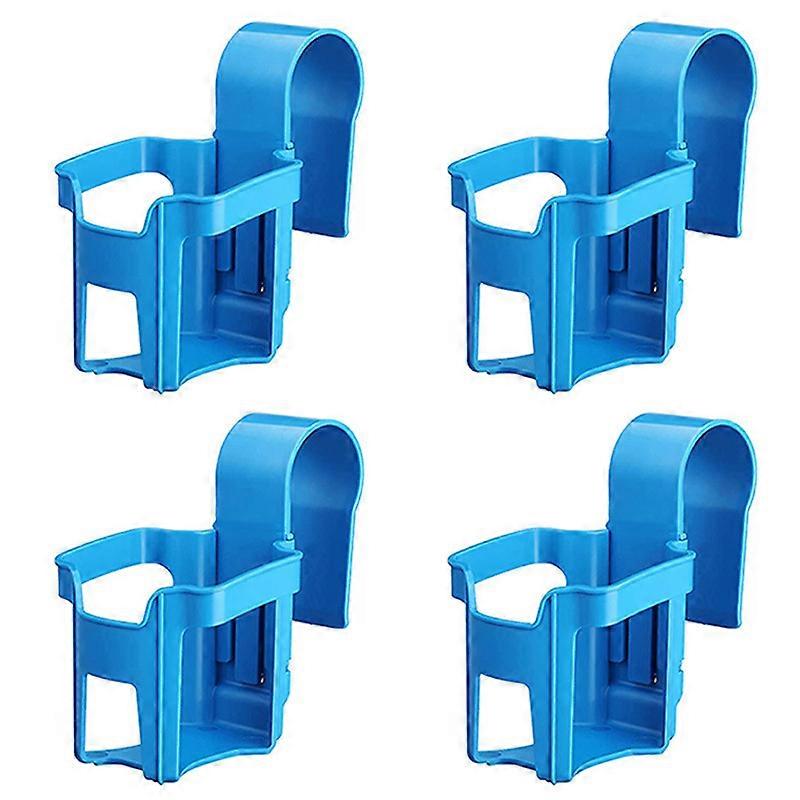 Poolside Cup Holder | Designed for Above Ground Pools | Blue Color | 4 Pack