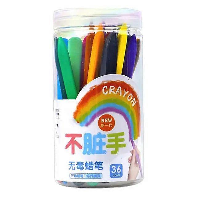 Wax Colorful Triangle Crayons Kids Safe Odorless Waterproort Supplies For Preschoolers Mini Crayon Stic