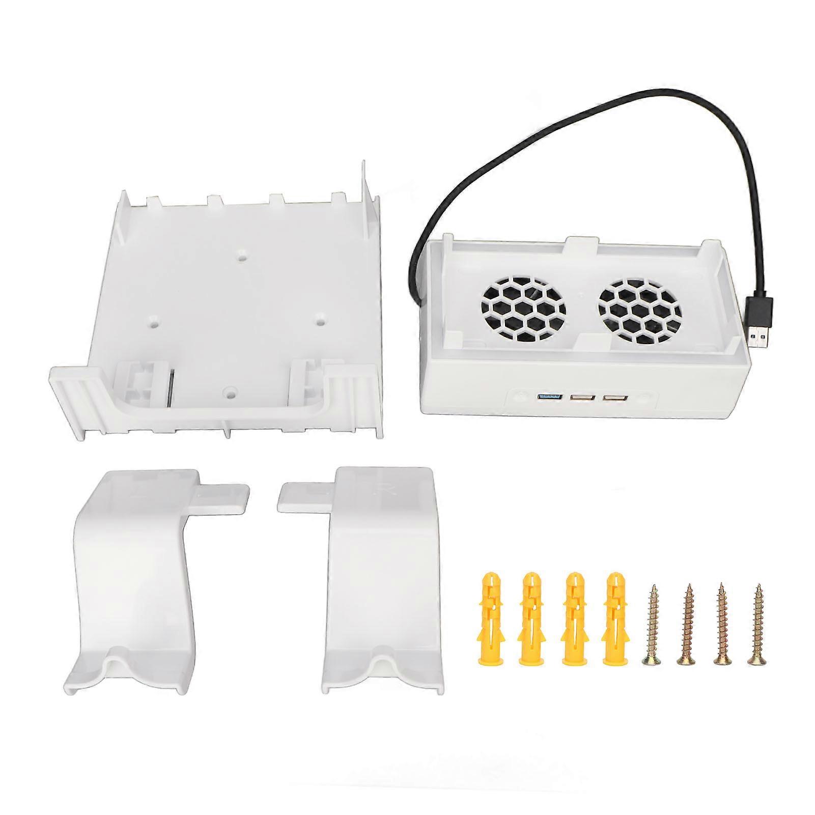 Cooling Fan Stand Professional Efficient 3 Levels Adjustable 7 Color LED Wall Mount Cooling Bracket for Xbox Series S