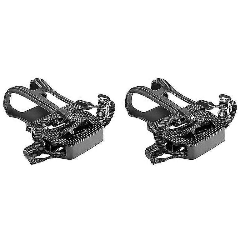 Pedal de alumínio de bicicleta girando pedal spd spd com clipes de dedo do pé e grampos acessórios de bicicleta para spin B