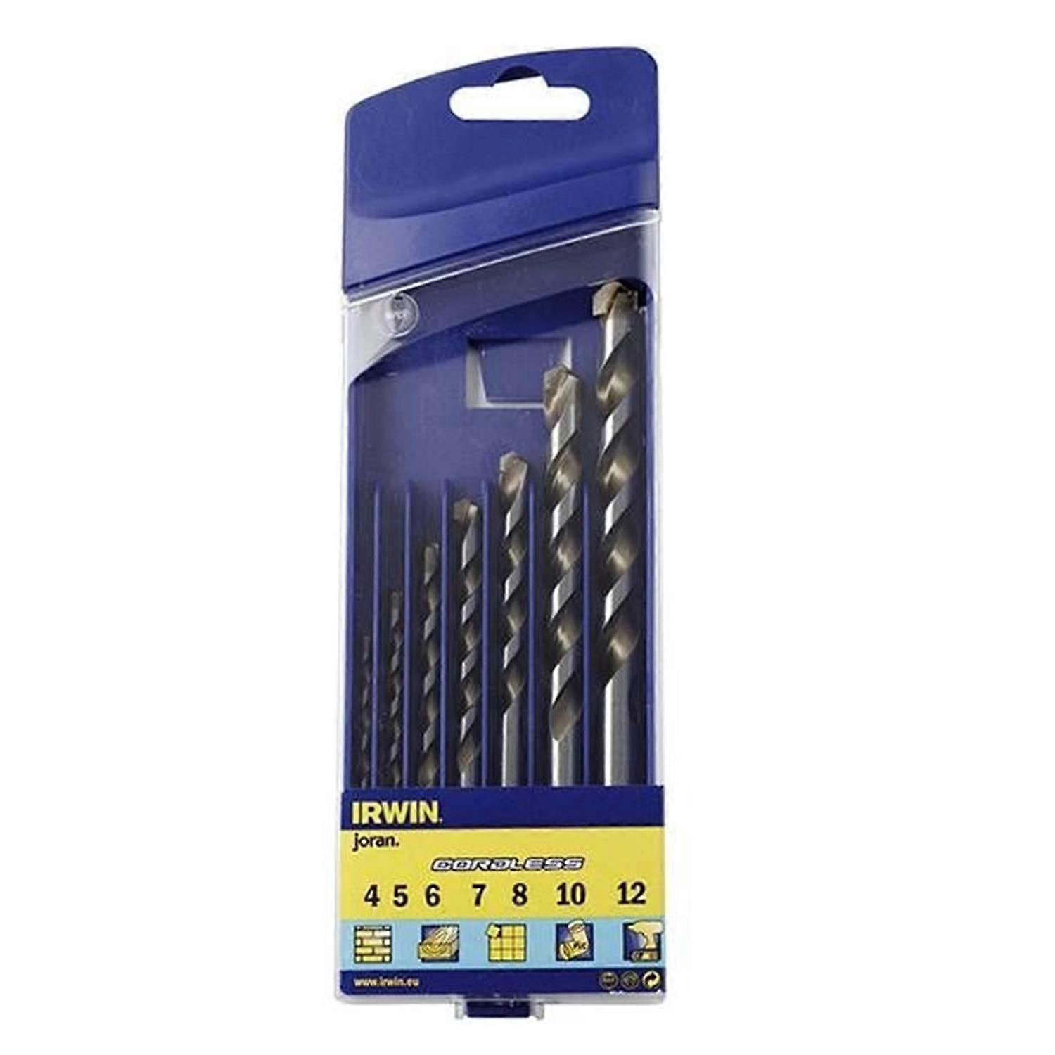 Cordless Multi-Purpose Drill Bit Set, 7 Piece 4-12mm