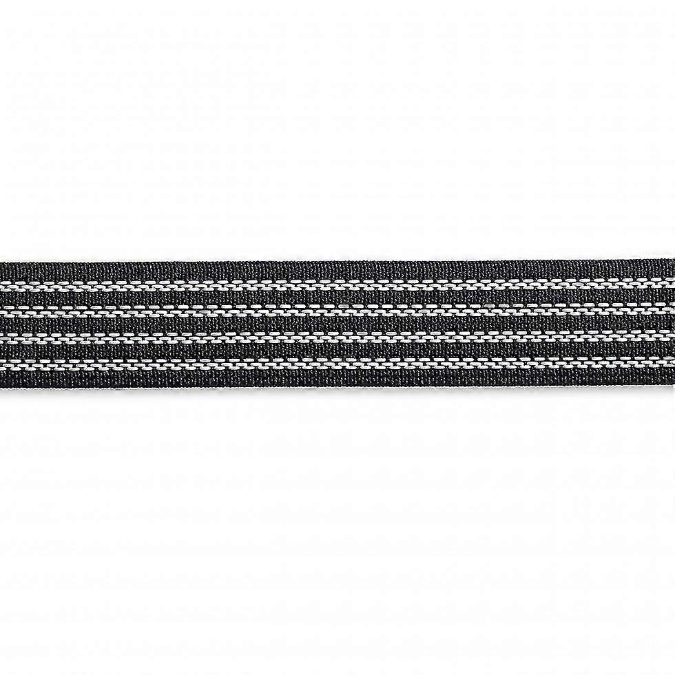25mm skridsikker linning Elastik 1,2m Sort - pr. pakke