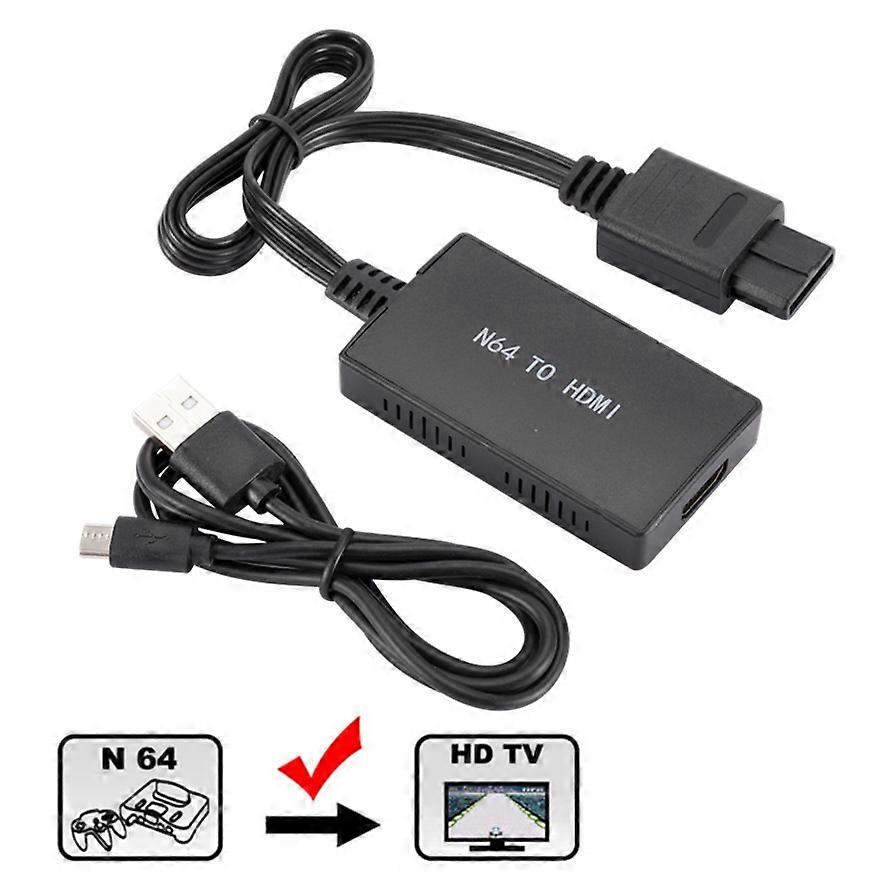 N64 To Hdmi Converter Adapter N64 to HDMI Conversion Cable Hd Link Cable N64 To A New Hdmi Tv Plug And Play For N64 Super