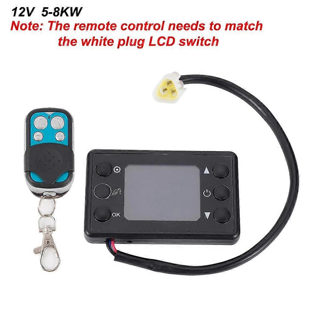 For 5KW Air Diesel Parking Heater display switch control Black 6 button LCD switch for parking heater