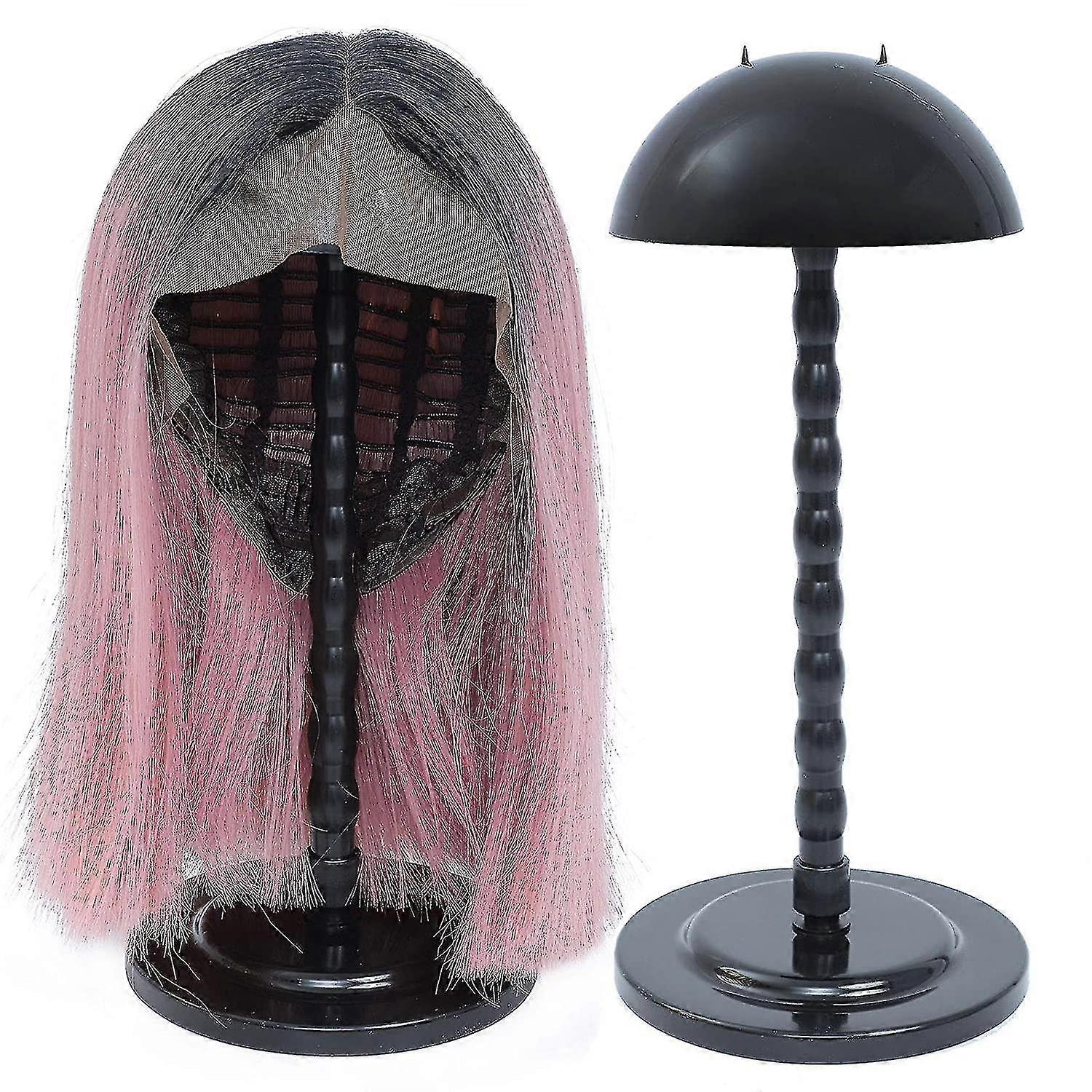 Perruque D - 14 pouces Hat Display D, perruque portable H, pas de glissement facile à assembler