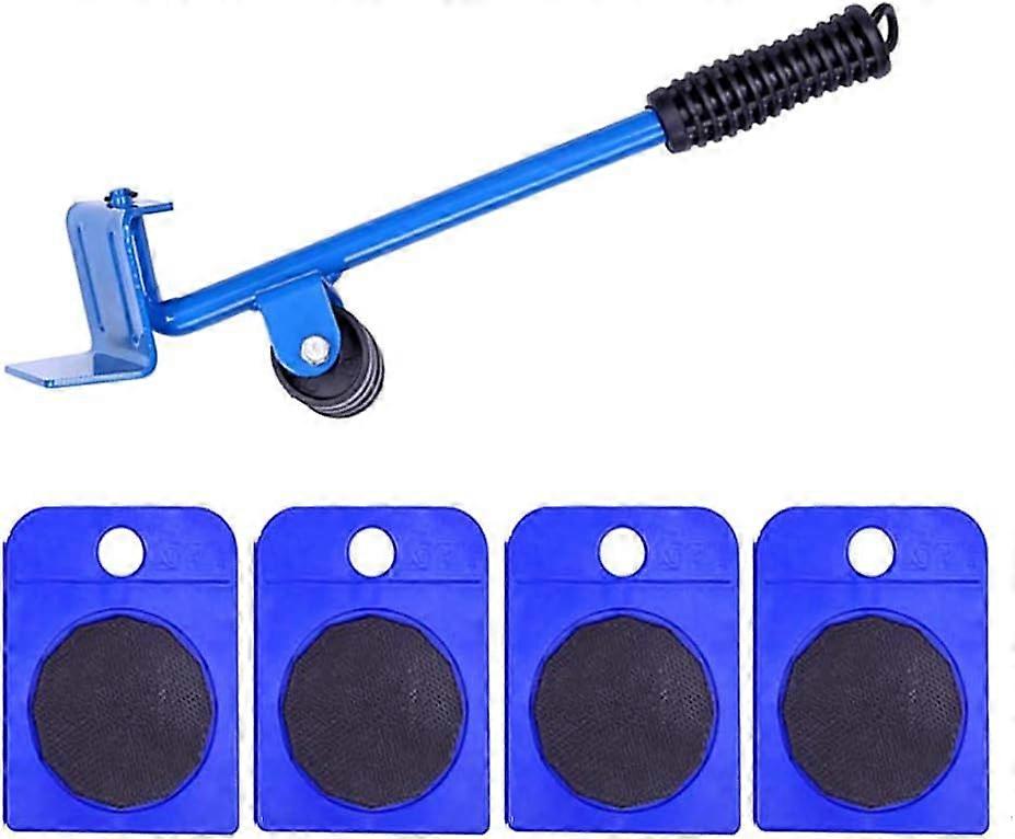 Furniture Lifter Mover Roller Tools Set Lifter Transport Tools for Sofas, Refrigerators (Blue)