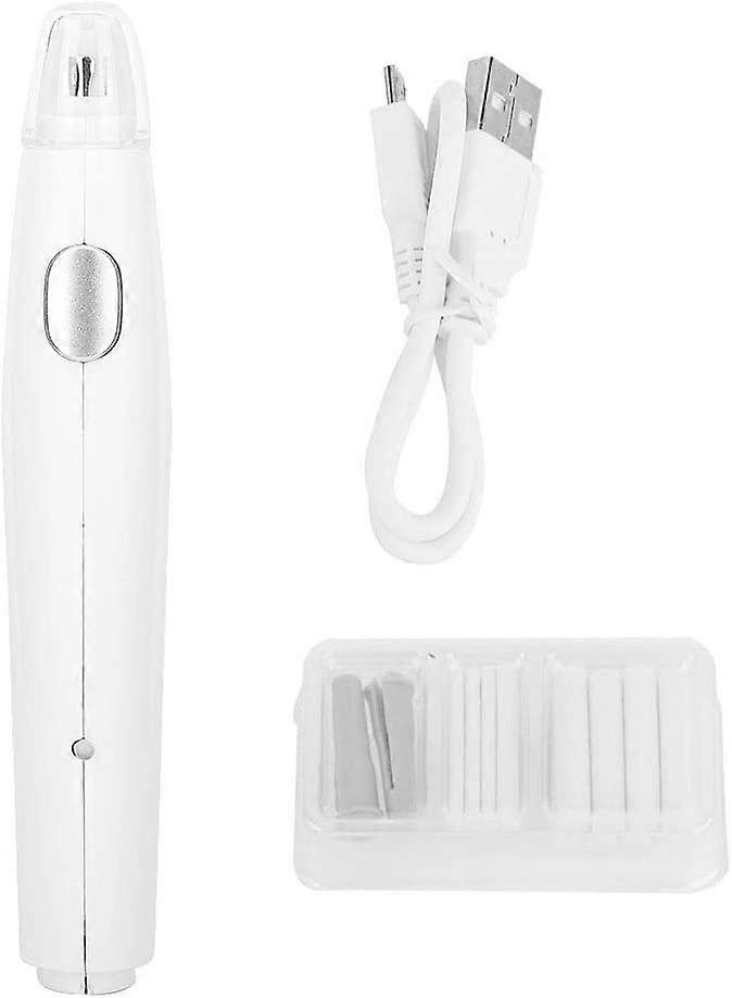 Electric Eraser - Electric Eraser for Convenient Drawing Handy USB Rechargeable Eraser with 16 Replacement Refills (White)