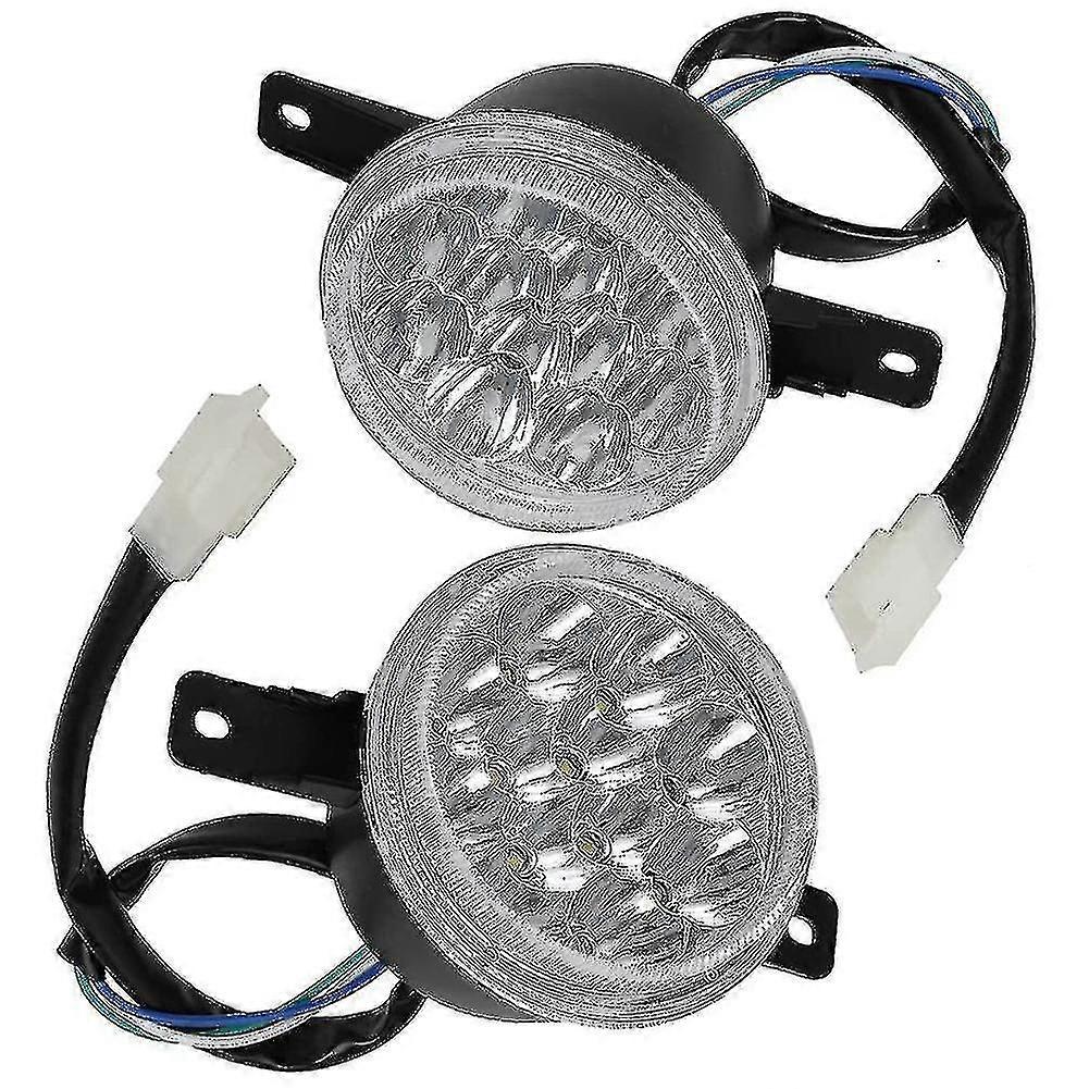 12v Led Front Left & Right Head Light Lamp For 150cc 200cc 250cc