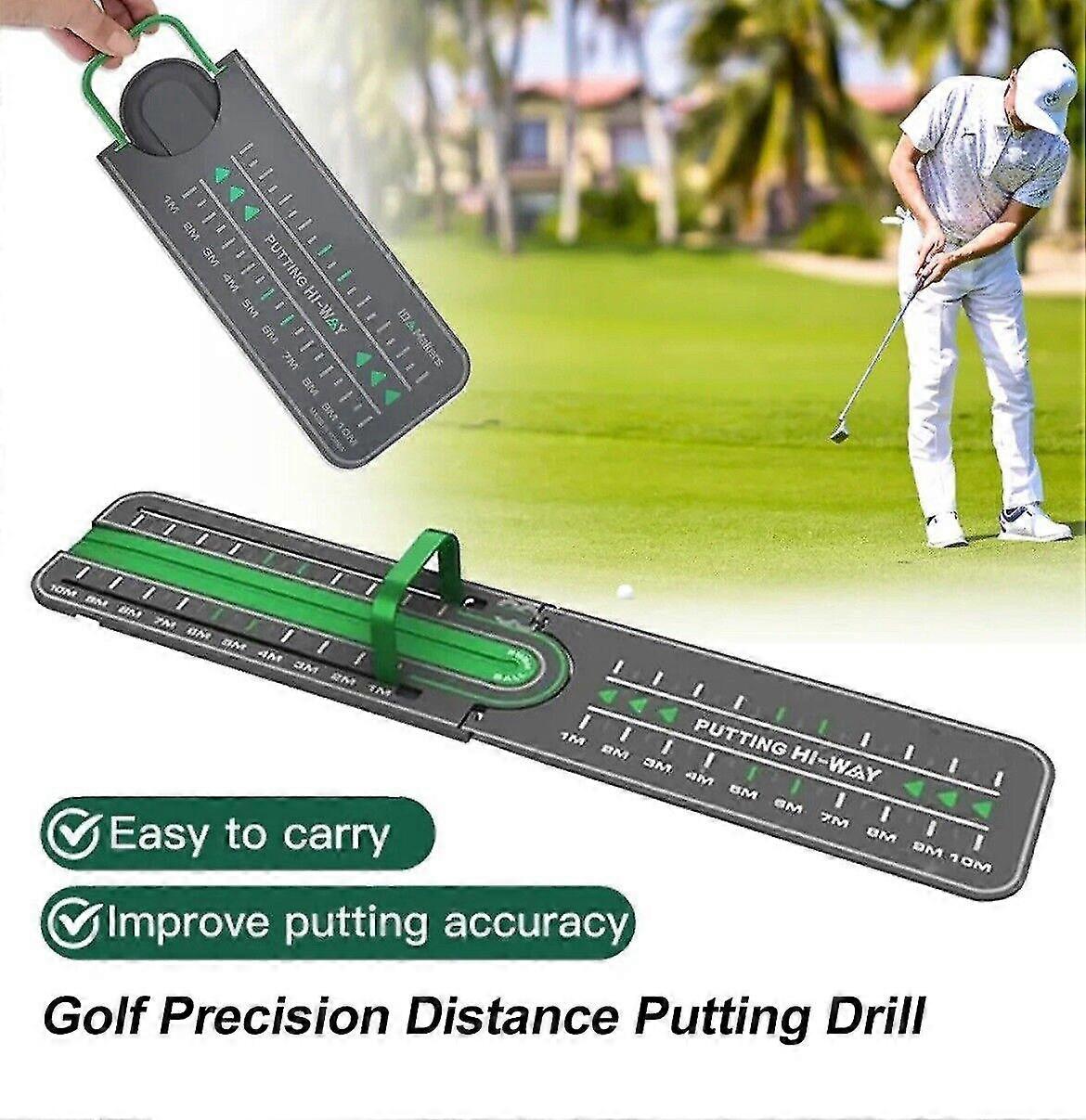 Golf Precision Distance Putting Drill,Precision Distance Control Feedback Golf Trainer Aid
