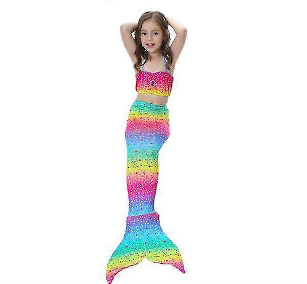 2022 Lyxflickor Barn Sjöjungfru SommarMode Lyxtrend Baddräkt Sjöjungfru Svans Högkvalitativa badkläder Klänning Badkläder Bikini