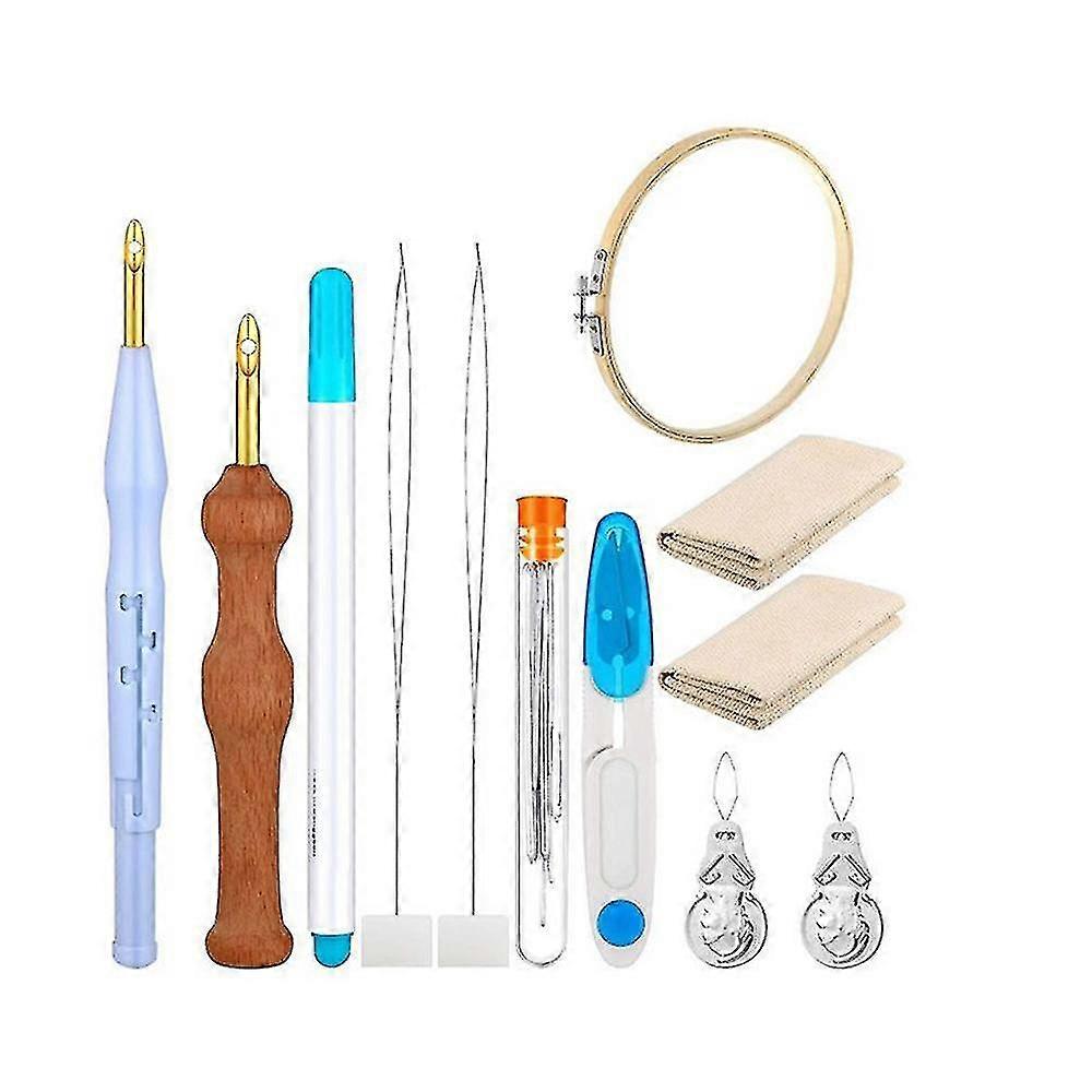 Broderi Needle Tufting Sets Justerbar syapplikasjon for DIY Craft MGF
