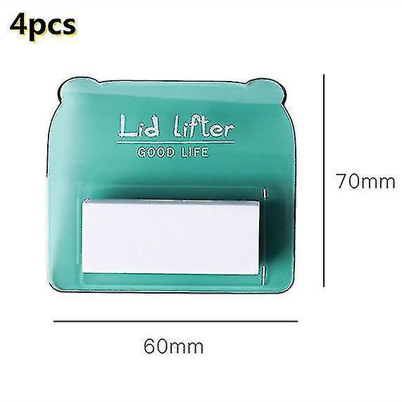 4 adet Yaratıcı Tuvalet Kolu Kapak Kaldırıcı Tuvalet Kapağı Kaldırıcı