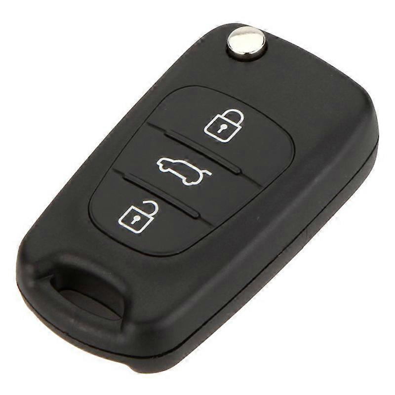 Replacement 3 Button Keyless Entry Remote Control Folding Flip Car Key Fob Case Combo Compatible with i20 i30