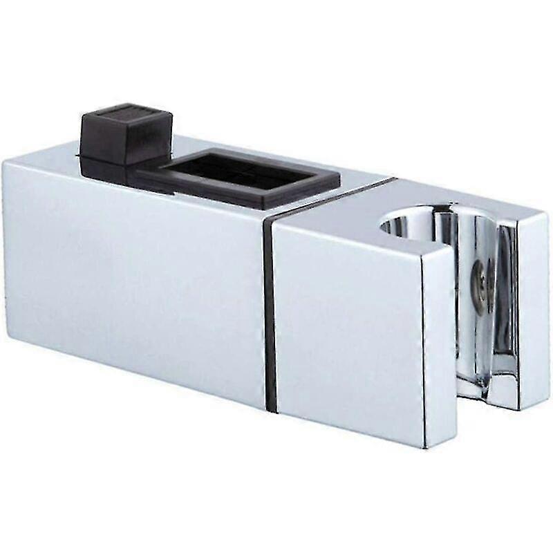Adjustable Abs Shower Holder Replacement Hand Held Chrome Slider Bracket Bathroom Square 30x15mm