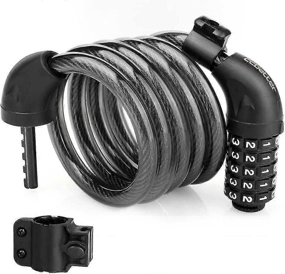 Bicycle Lock Cable - Combination For Bicycles, Moto, And More