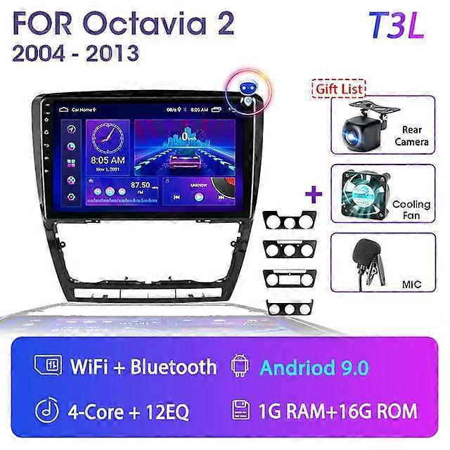 Android 11 Car Radio for Skoda Octavia 2 A5 2004-2013 Multimedia Video Player Navigation 2Din Stereo DVD Carplay Audio Head Unit