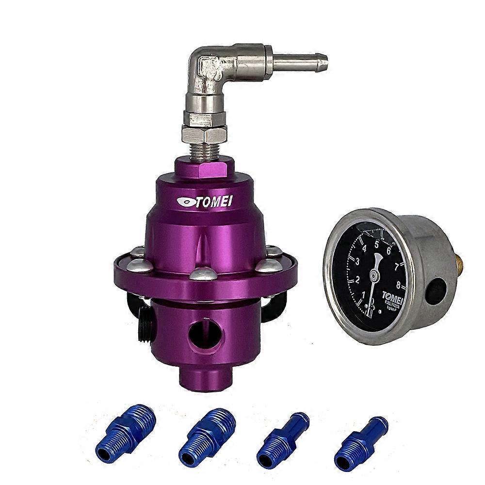 RESO--Universal Adjustable Tomei Fuel Pressure Regulator Type-S With Gauge And Instruction