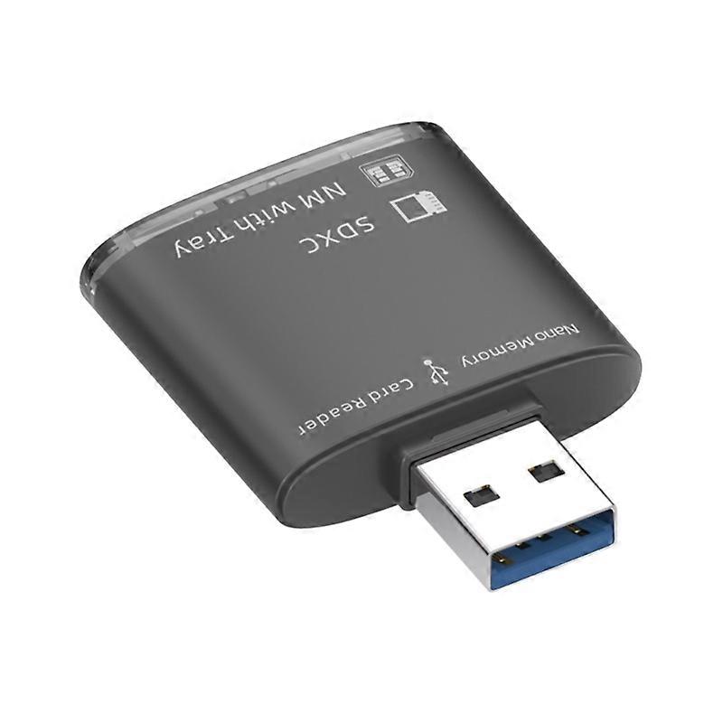 Portable USB2.0/USB3.0 to NM Card Reader Aluminum Alloy Shells Construction