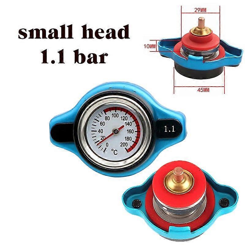 Racing Car Motorcycles Thermost Radiator Cap Cover Tank Cover Water Temp Gauge with Utility Safe 0.9 Bar/ 1.1 Bar/1.3 Bar