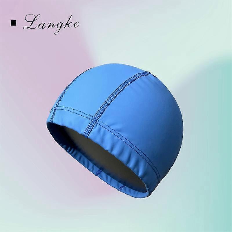 1pc Premium Waterproof Swimming Cap - Comfortable and Durable Outdoor Swim Gear