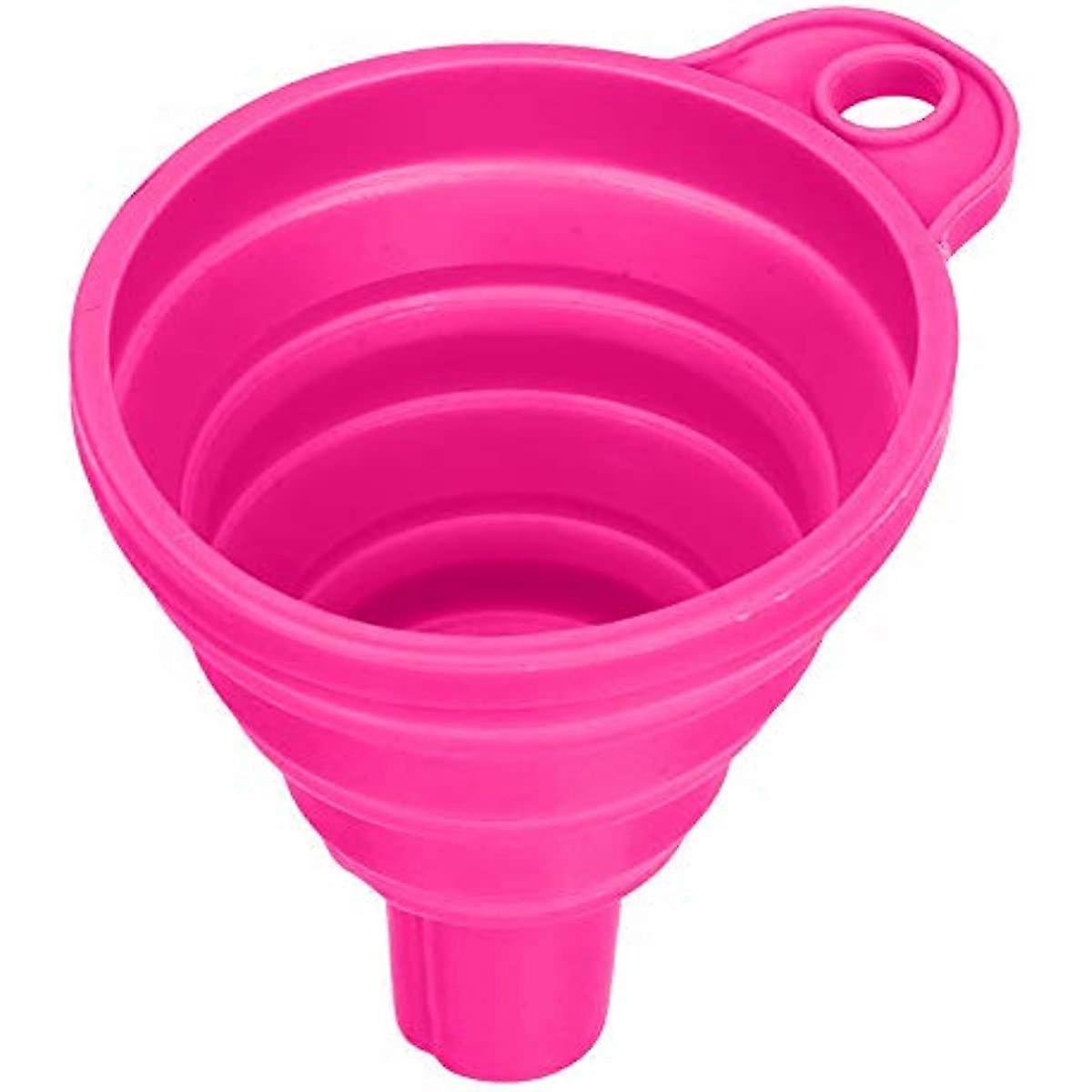 iTimo Mini Silicone Foldable Funnels Protable Foldable Hopper Collapsible Style Funnel Gadgets Kitchen Cozinha Cooking Tools(Random Color)