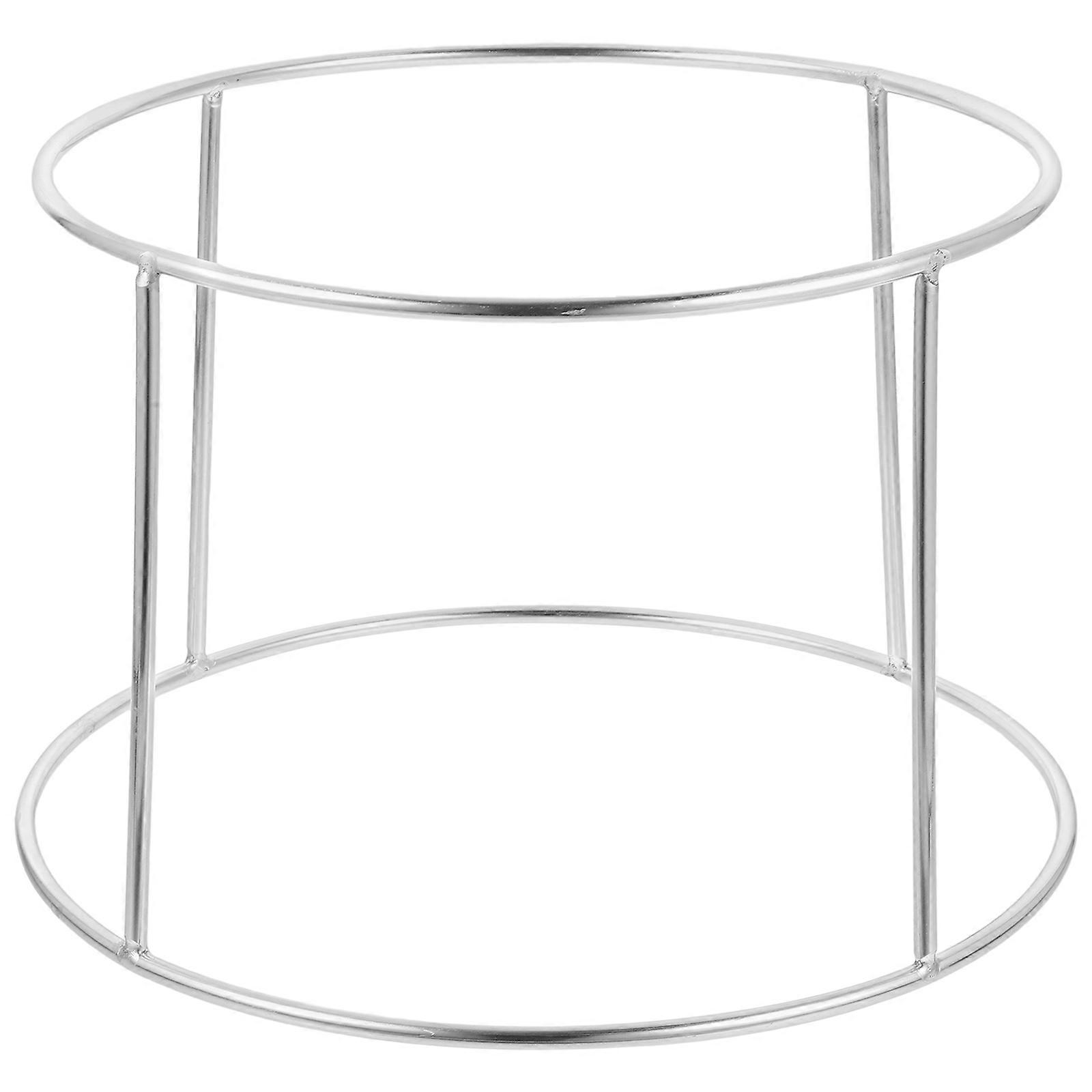 Seafood Display Rack Double-layer Pizza Pan Stand Rack Buffet Stainless Steel Seafood Rack