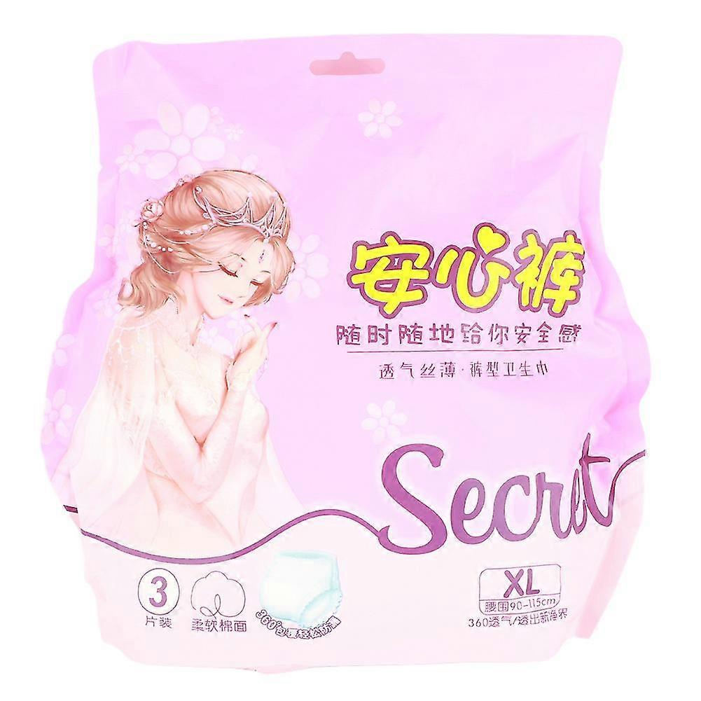 Disposable Menstrual Underwear Night Use Sanitary Pads - 3pcsBag