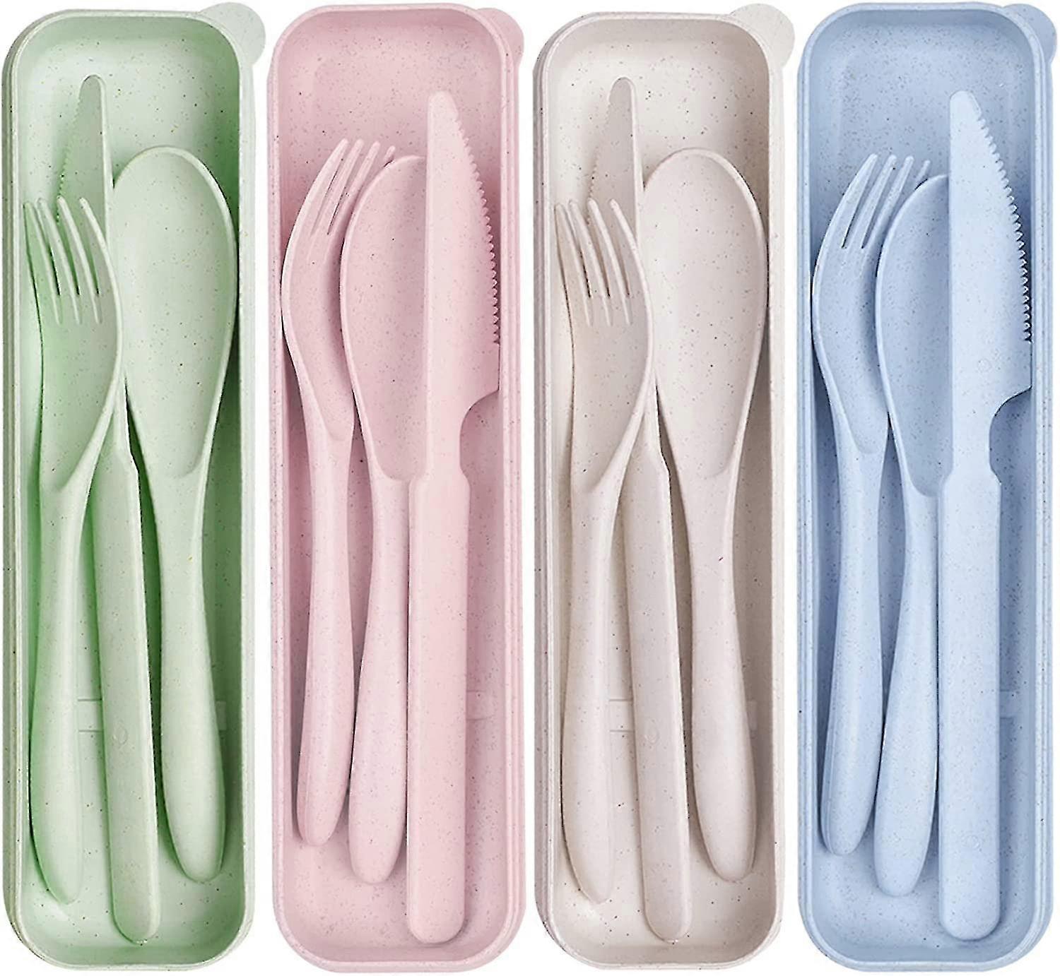 キャンプ旅行ピクニックオフィス学校のランチボックス(4色)-YKY416