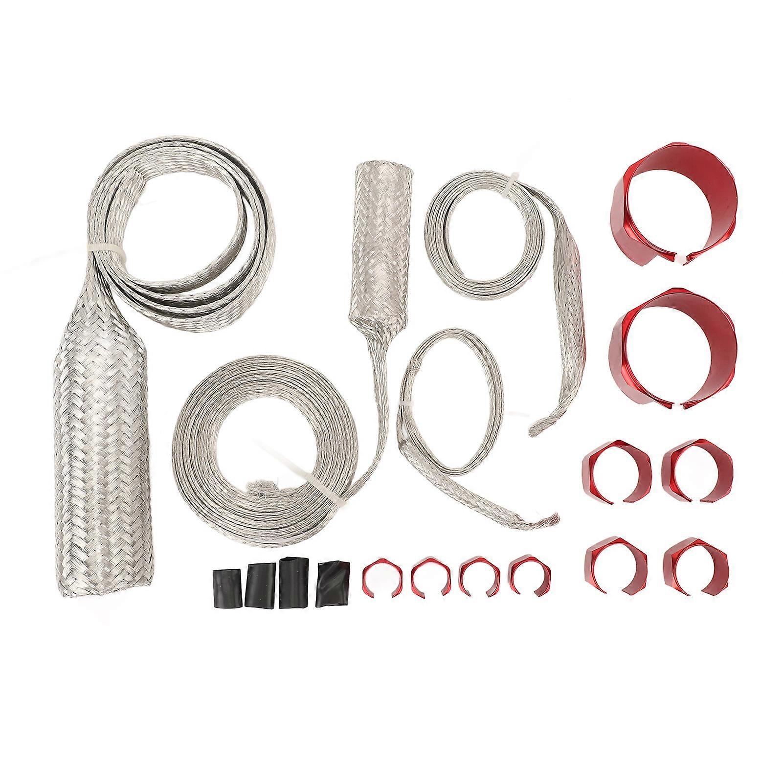 Ντύσιμο ανοξείδωτου επάνω στο καθολικό σύνολο χιονοπτώσεων εύκαμπτων σωλήνων εξαρτήσεων κάλυψης μανικών καθολικό εξαιρετικά ανθεκτικό στη θερμότητα για το κόκκινο όχημα