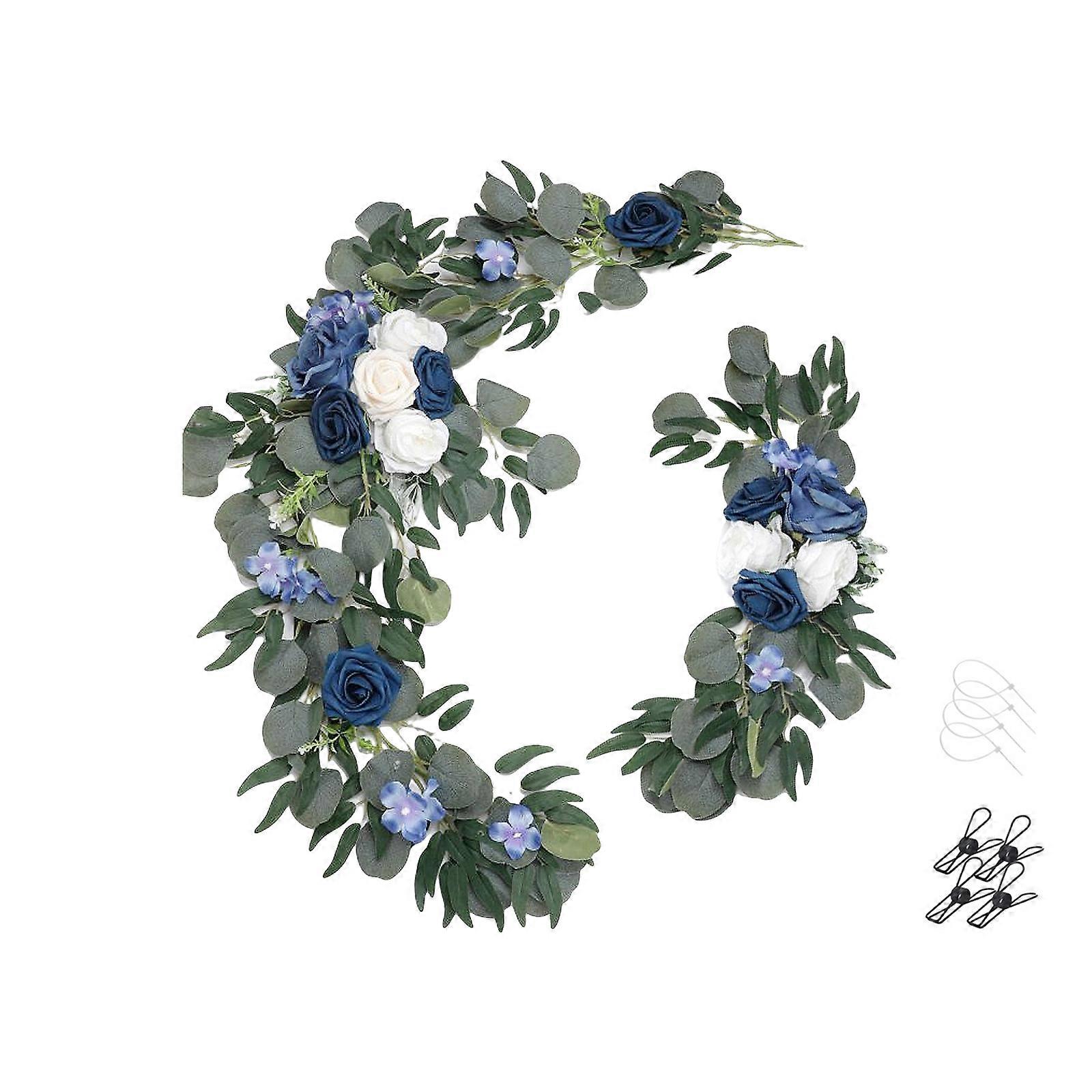 New Wedding Arch Flower Ceremony Backdrop Reception Realistic Long-lasting Plastic Real Touch Easy To Use Floral Swag