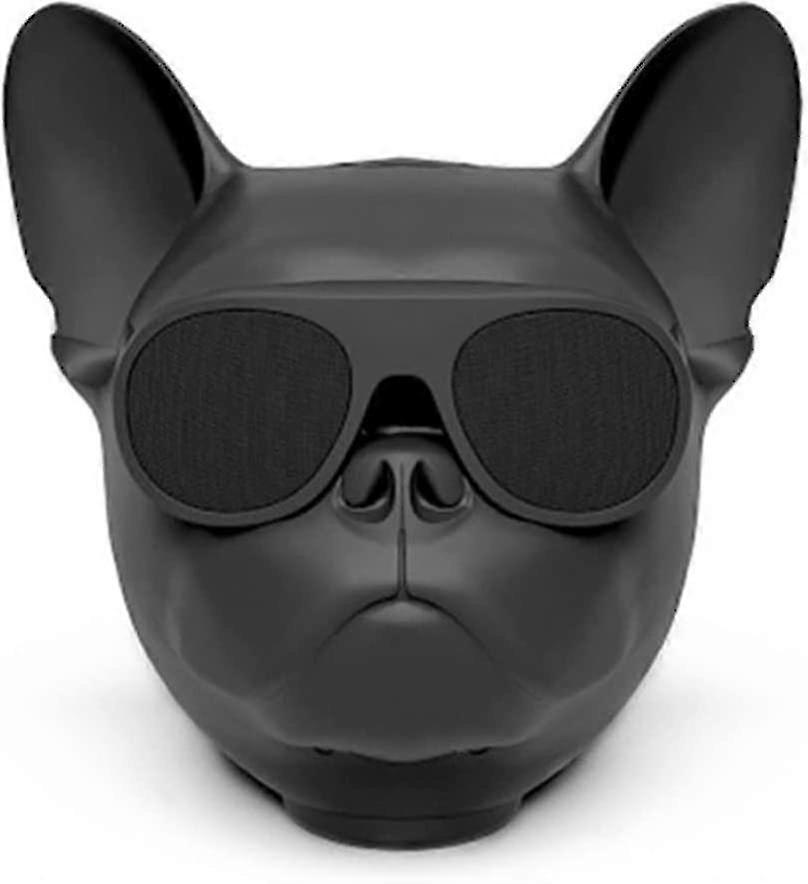 Dog Shaped Creative Speaker, Bluetooth Wireless Speaker Portable Dog Shaped Stereo Sound Music Player (1pc, Black)