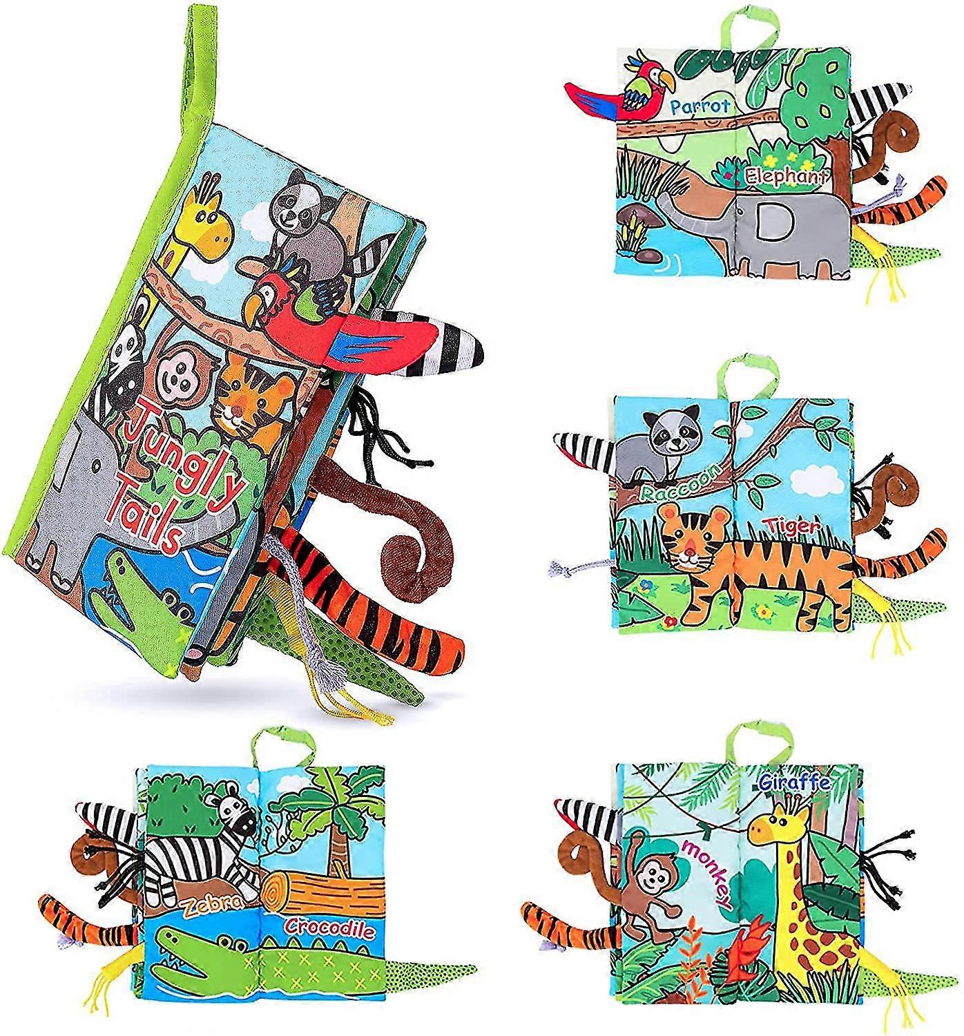 Soft Toys Baby Cloth Books, Touch And Feel Crinkle Books, For Babies, Infants Toddler Early Development Interactive Stroller Toys, Baby Girl Baby
