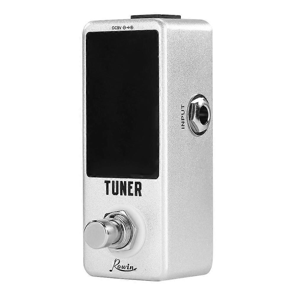 Guitar Accessaries Rowin LT-910 Zinc Alloy High Precision Guitar Chromatic Tuner Effect Pedal True Bypass Musical Instrument