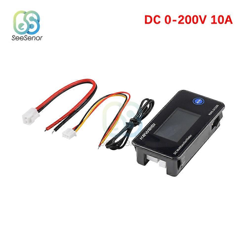 DC 0-200V 10A 50A 100A Voltmeter Ammeter Power Energy Meter LED Digital DC Wattmeter Electric Meter with Reset Function