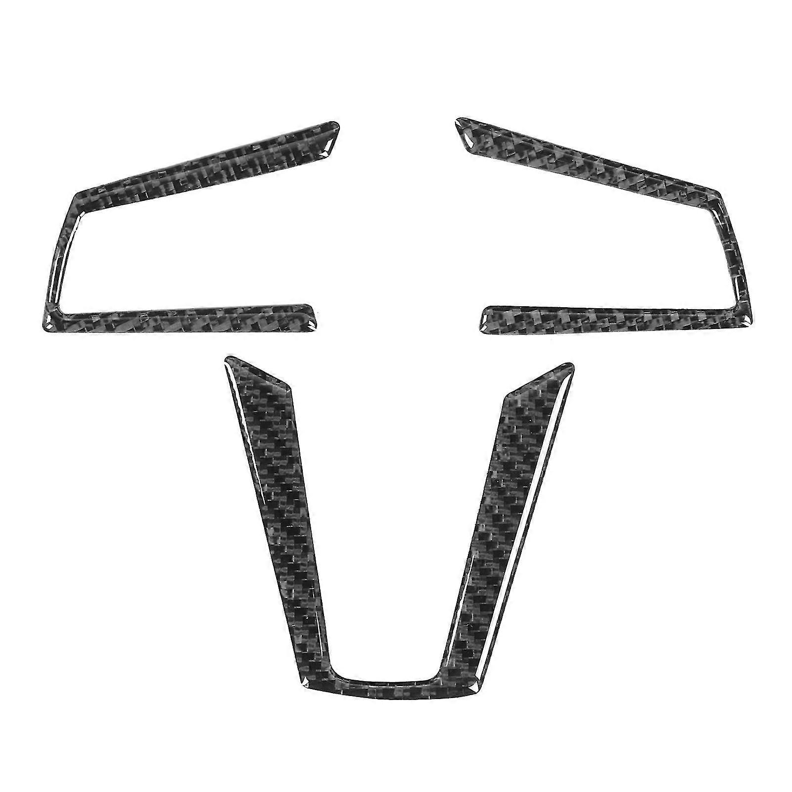 Carbon Fiber Steering Wheel Buttons Trim Sticker Set for Mazda MX-5 ND 2016-2020