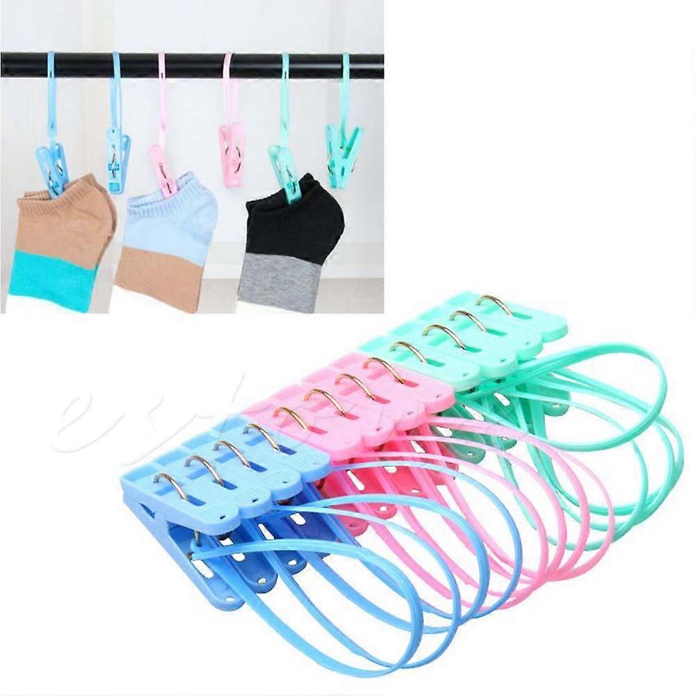 12pcs Windproof Clothespins Laundry Bra Socks Underwear Hanger Clip Multipurpose