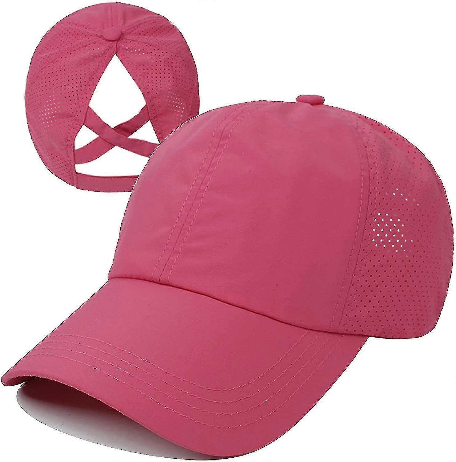 Mujer Criss Cap Adjable High Messy Bun Cap Hat