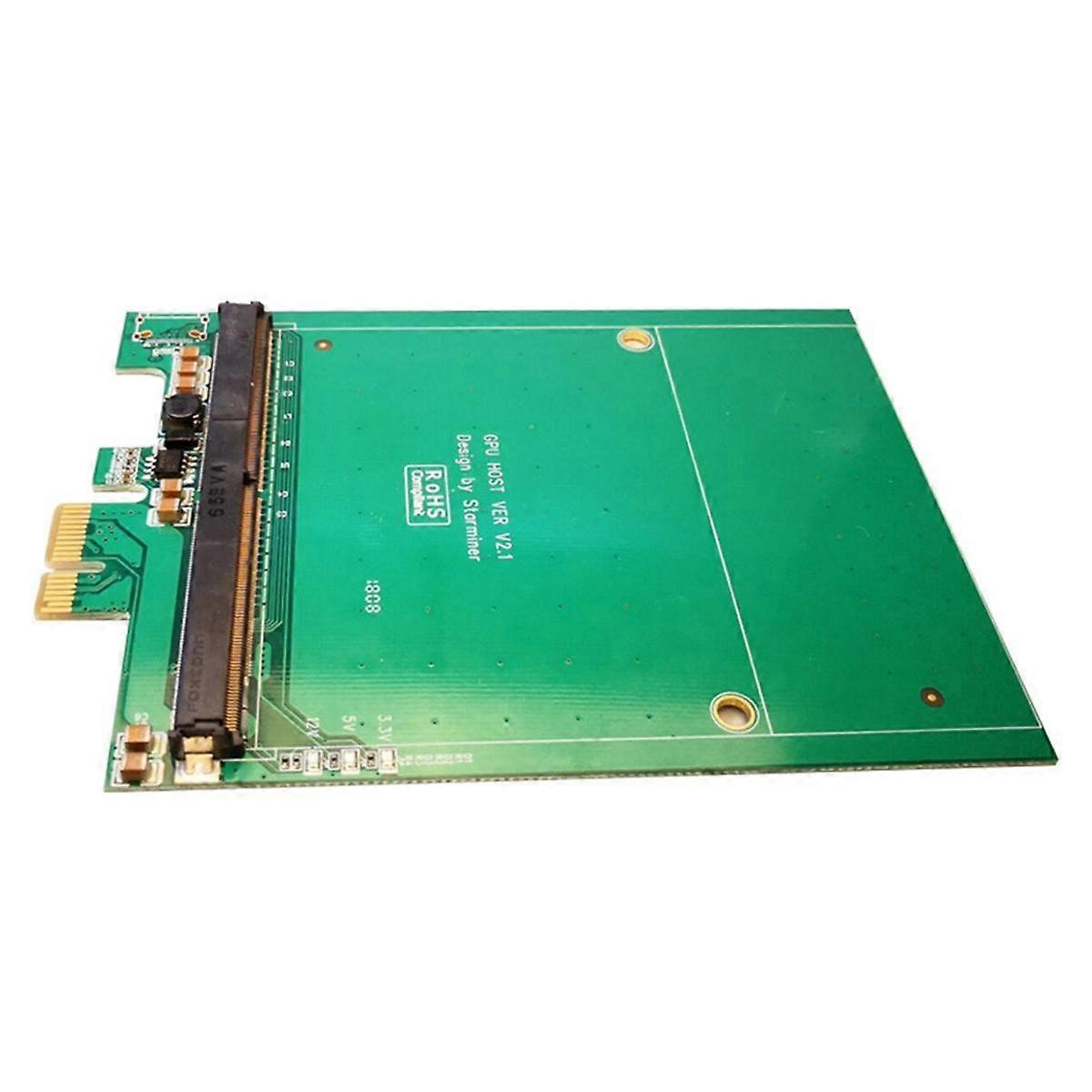 PCI-E zu MXM3.0 Grafikkarte Riser Karte PCI Express X1 zu MXM3.0 Adapter Konverter Board mit LED für BTC Miner Mining