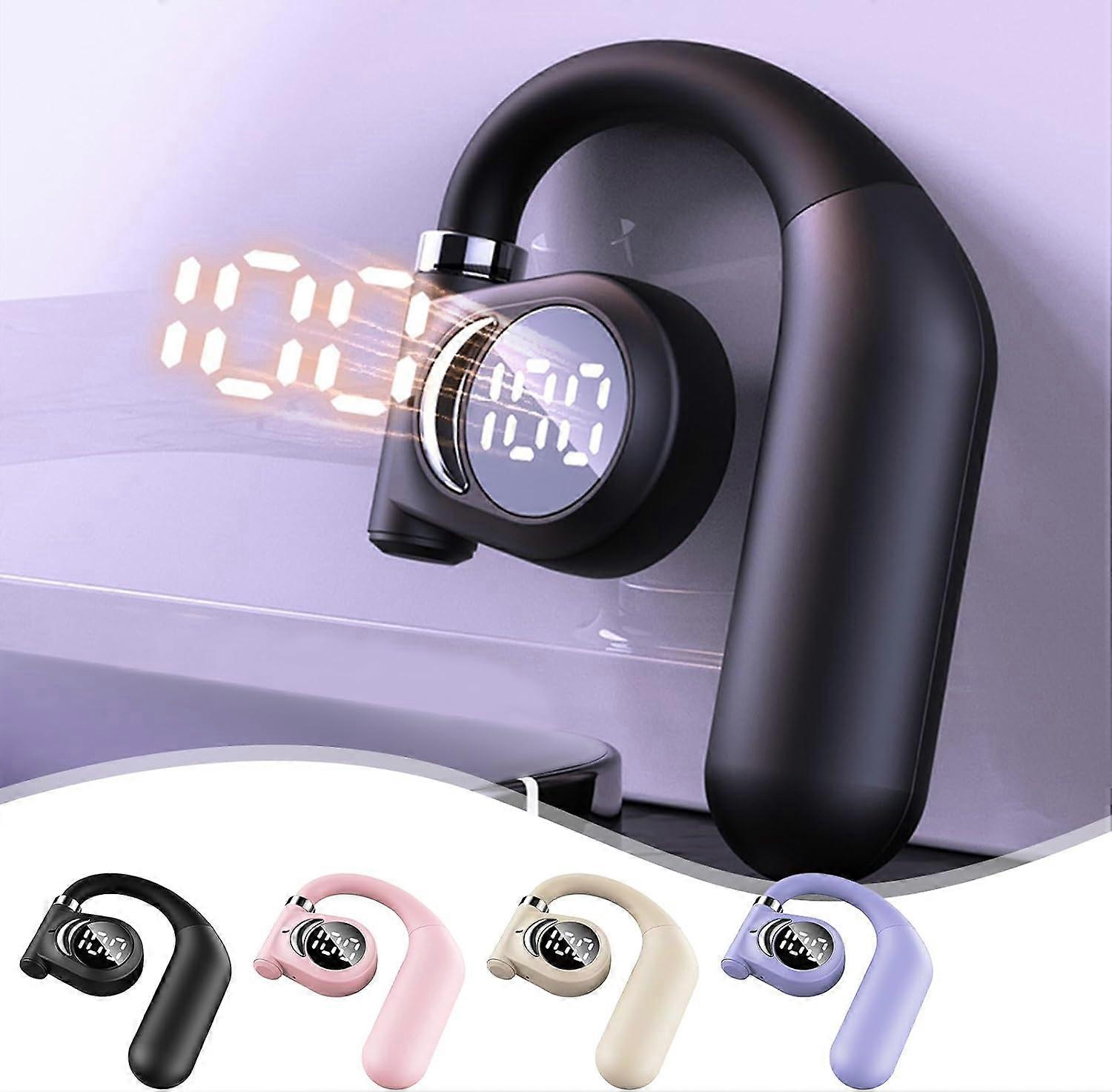 Business Bluetooth Headphones Single Ear OWS Open Bones Conduction Ultra-Long Battery Life LED Power Display Intelligent Noise Reduction,50% Offer