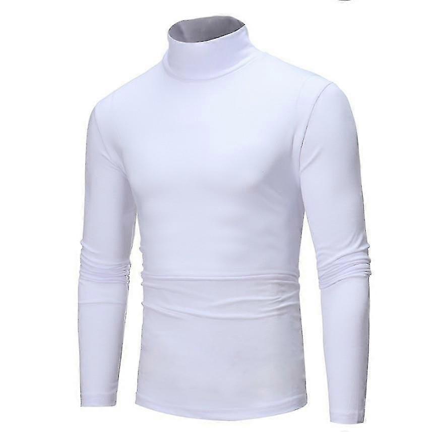 Men's Turtleneck Thin Long-sleeved T-shirt Bottom Shirt
