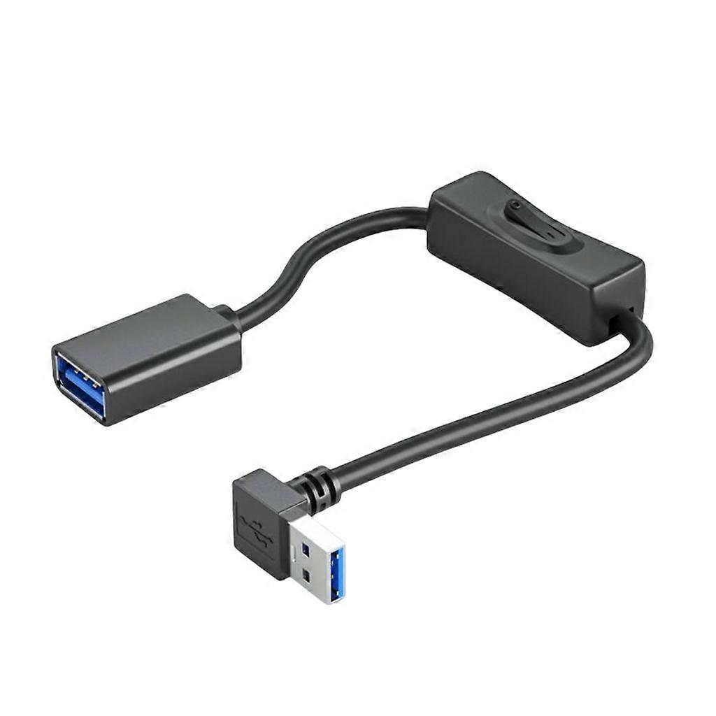 Data Sync Line USB3.0 Extender Cord USB Extension Cable Wire with Power Switch