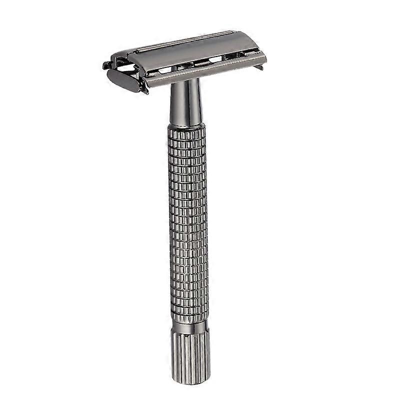 Black Rotary Head Vintage Razor Black Extended Handle Metal Butterfly Razor Eco-Friendly Razor
