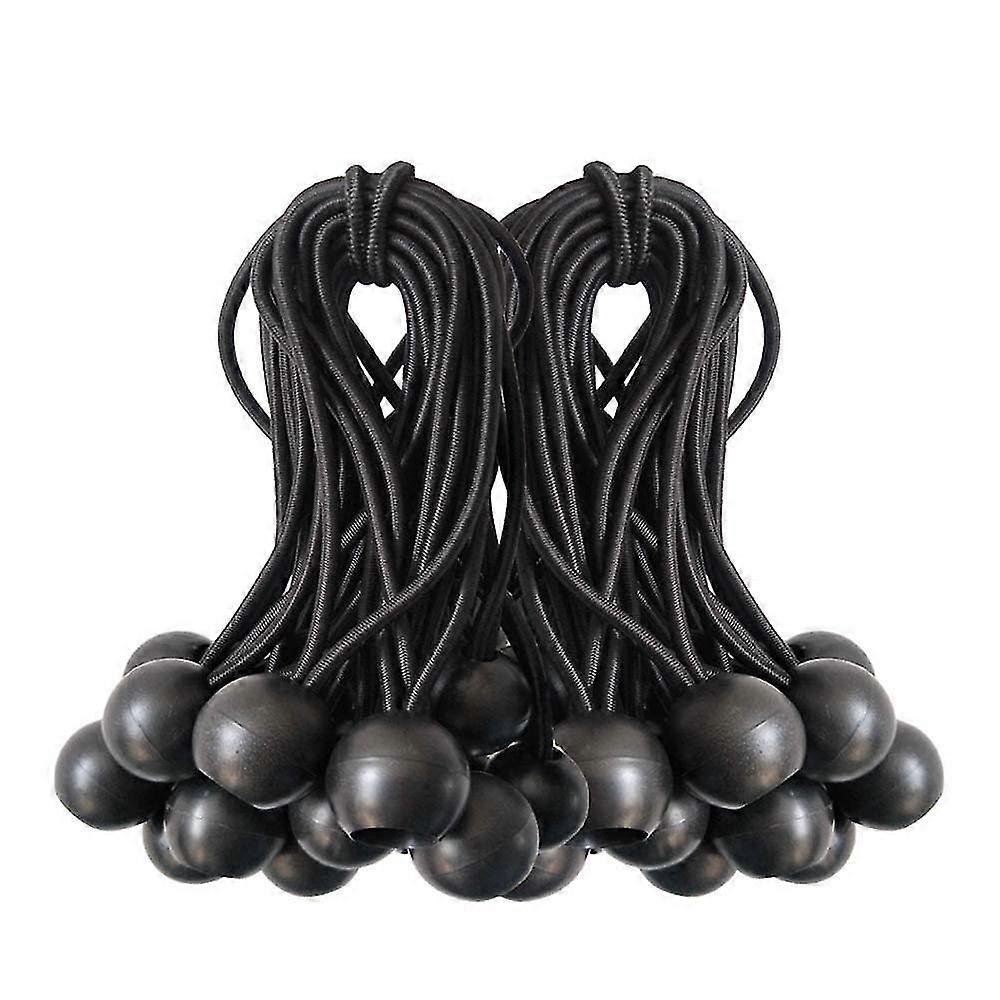 Outdoor Tent Strap, Elastic Ball Type Rubber Band, Tarp Fixing B (50 Pieces)