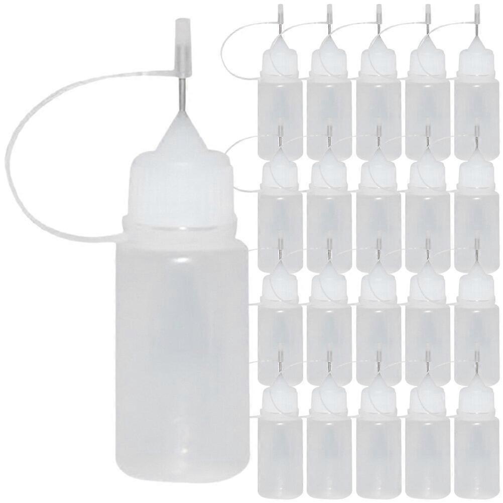 30Pcs Empty Needle Tip Glue Bottle Applicator Precision Tip Glue Applicator Bottle for Oil Ink Paint