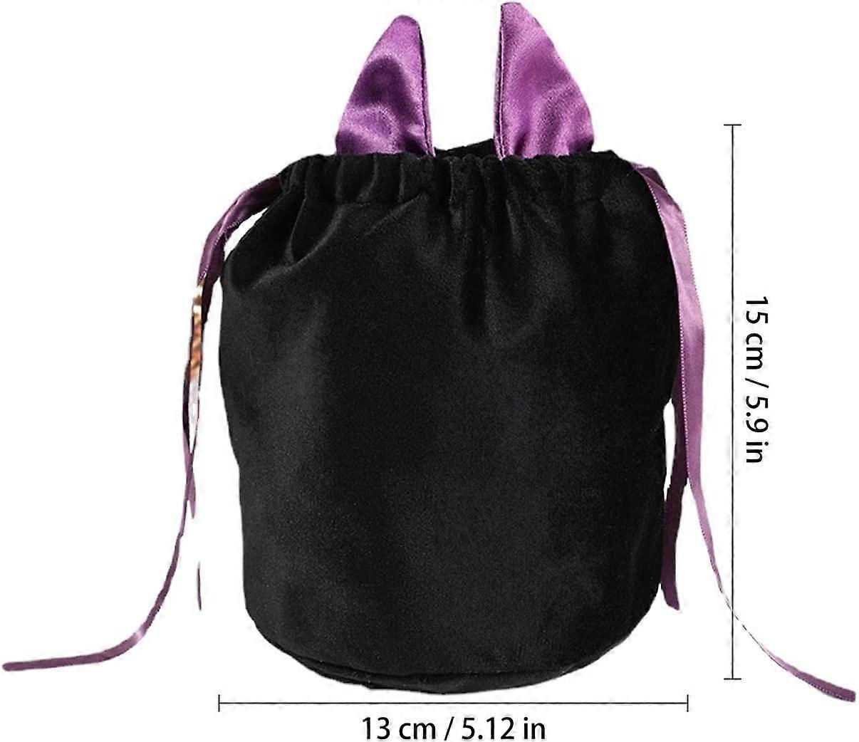 Halloween Drawstring Bags Kit - 10Pcs Halloween estilo morcego decoração Pouches truque ou tratar sacos de presente (5.125.91 polegadas)
