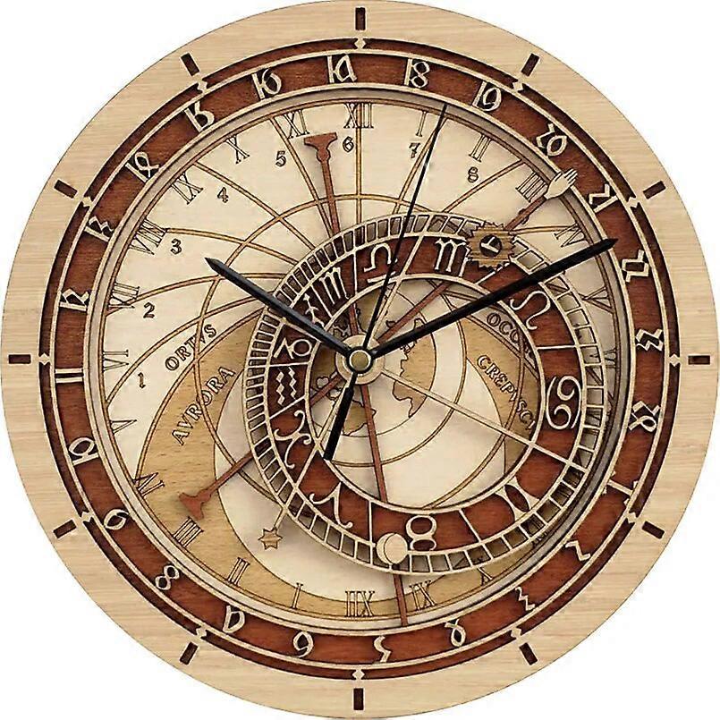 Creative 3D Wall Clock Astronomical Antique Style Clocks for Home Quartz Vintage Constellation Silent Movement Wall Watch