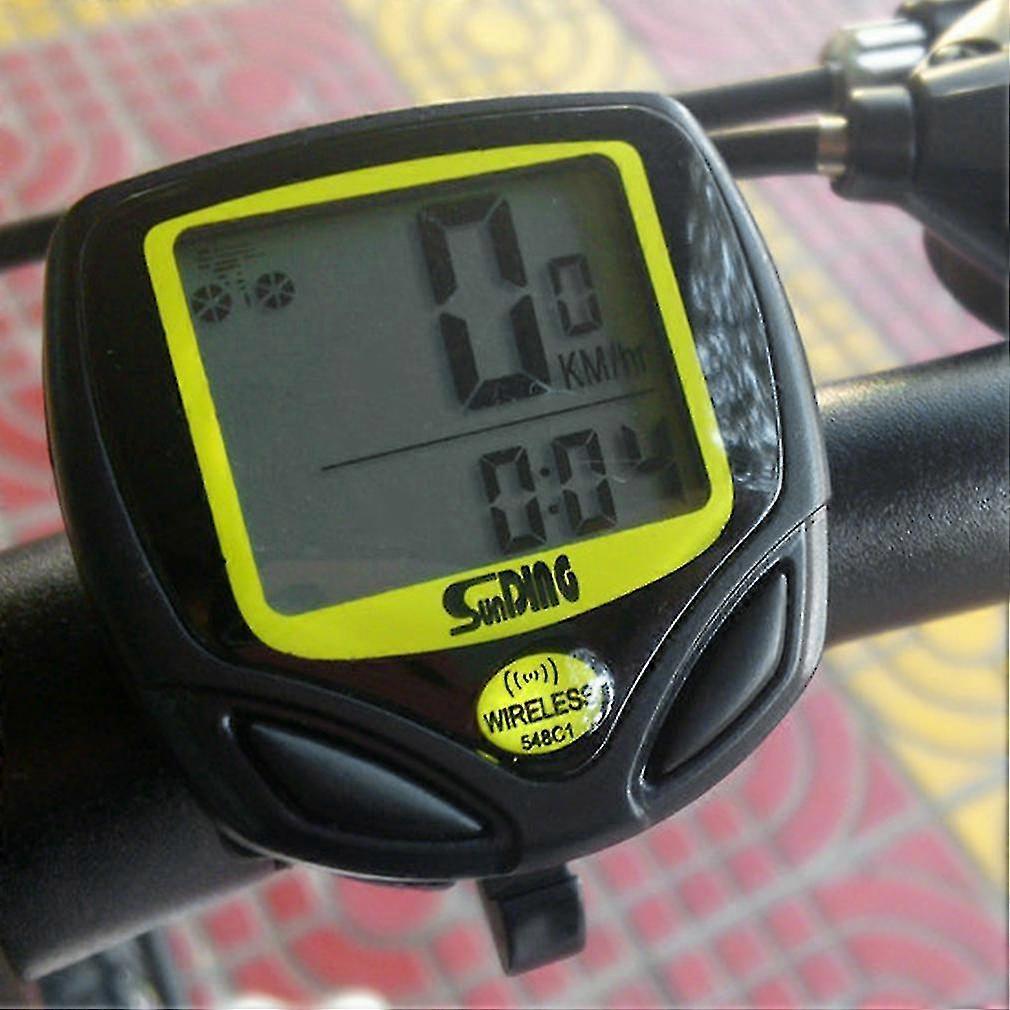 Wireless Lcd Bike Computer Odometer Speedometer Cycle Bicycle Waterproof