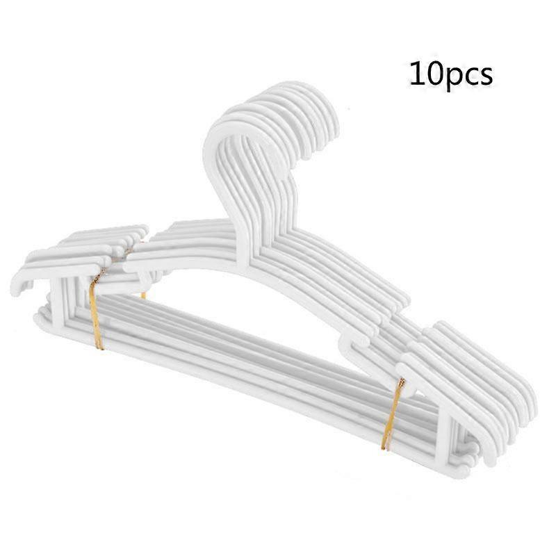 10-Pack White Plastic Nursery Hangers